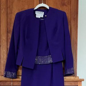 Daymor Couture Violet Formal Dress with Jacket